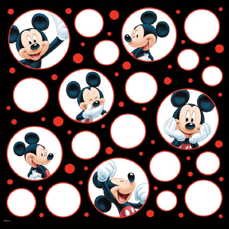 Disney Mickey Mouse Glittered 12 x 12 Thermography Paper, 12 Sheets
