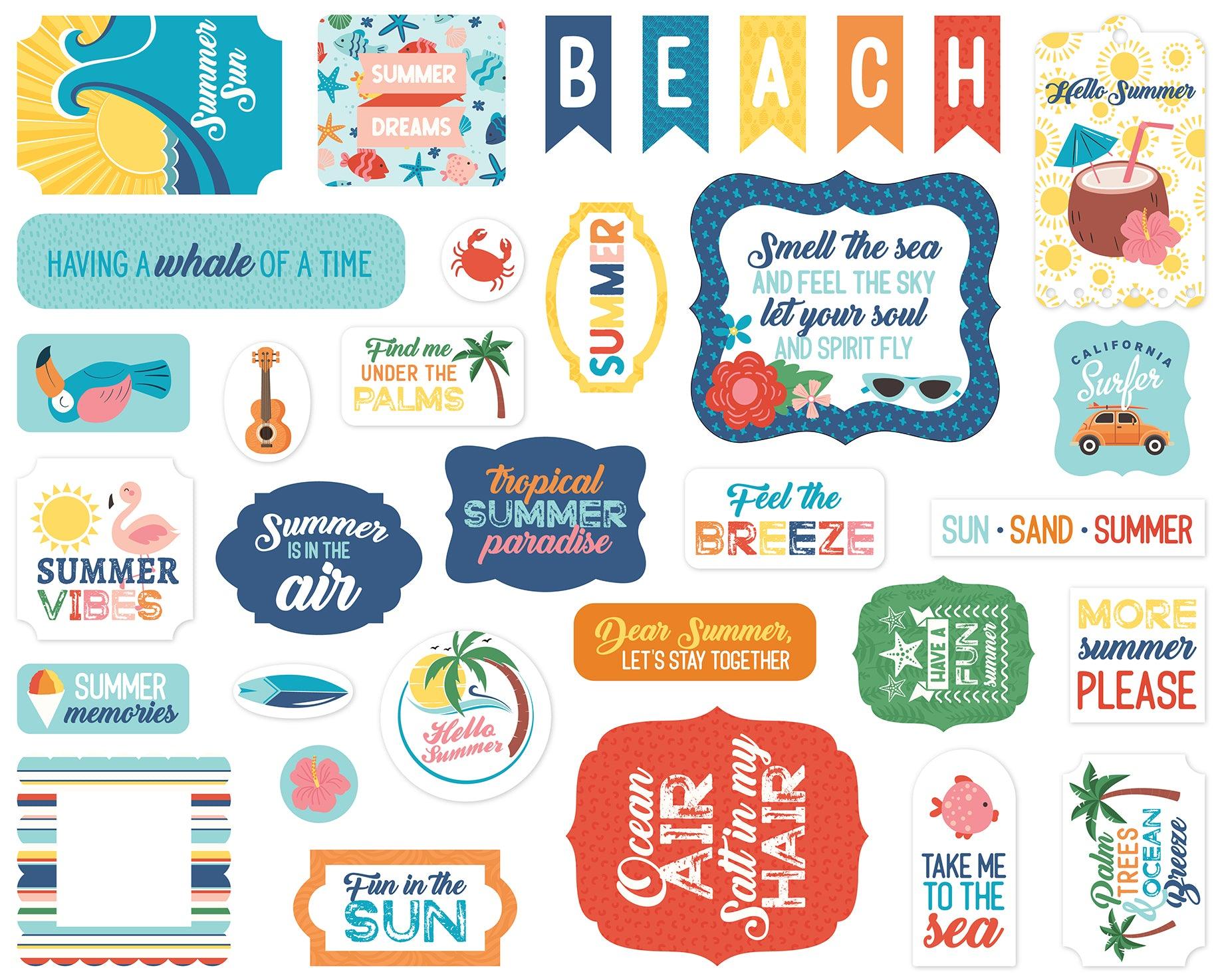 Endless Summer Element Stickers - Echo Park