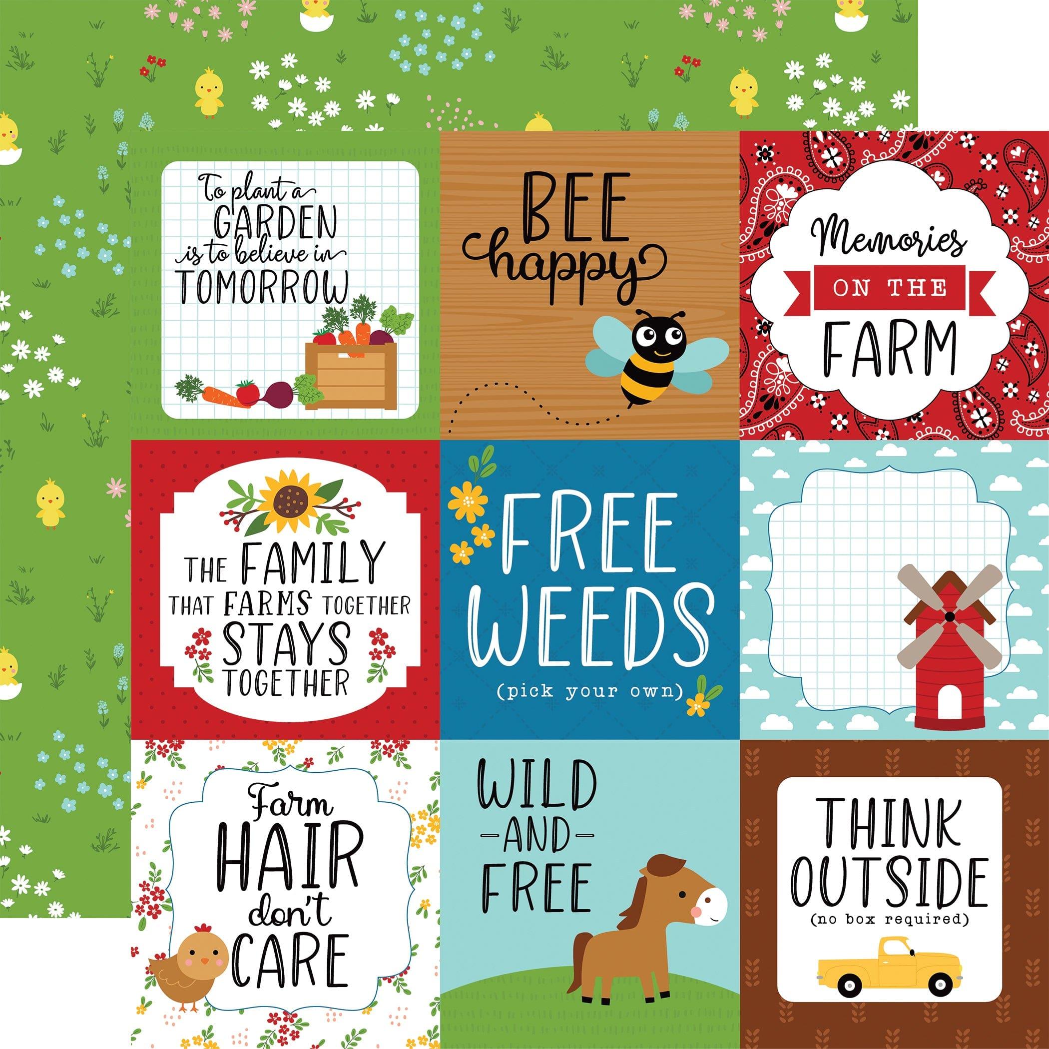 Fun on The Farm Cardstock Stickers 12x12 Elements