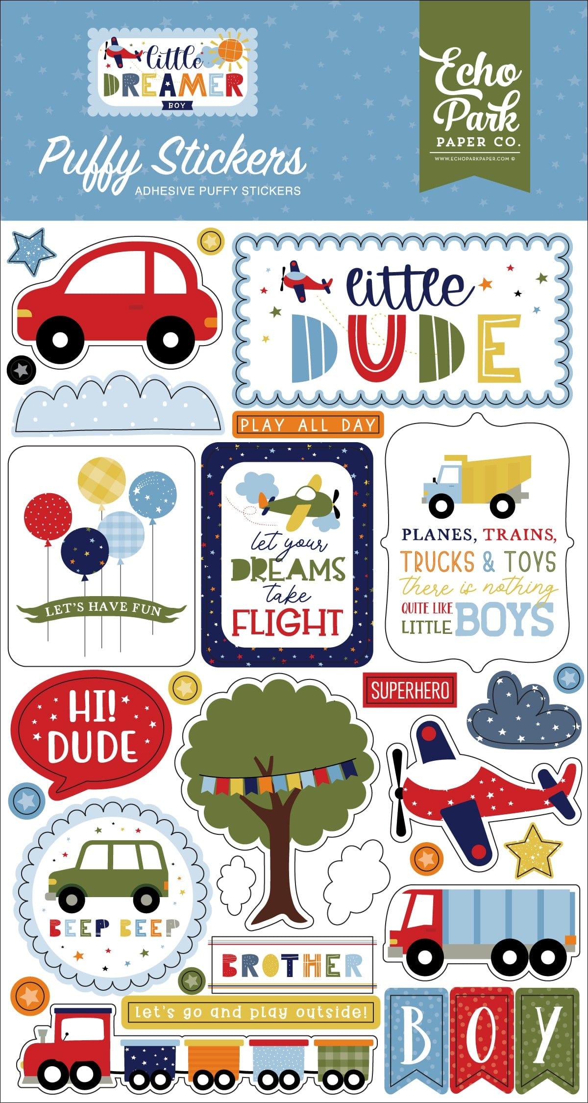 Baby Boy Text Words 3d Essential Scrapbook Stickers – Country Croppers