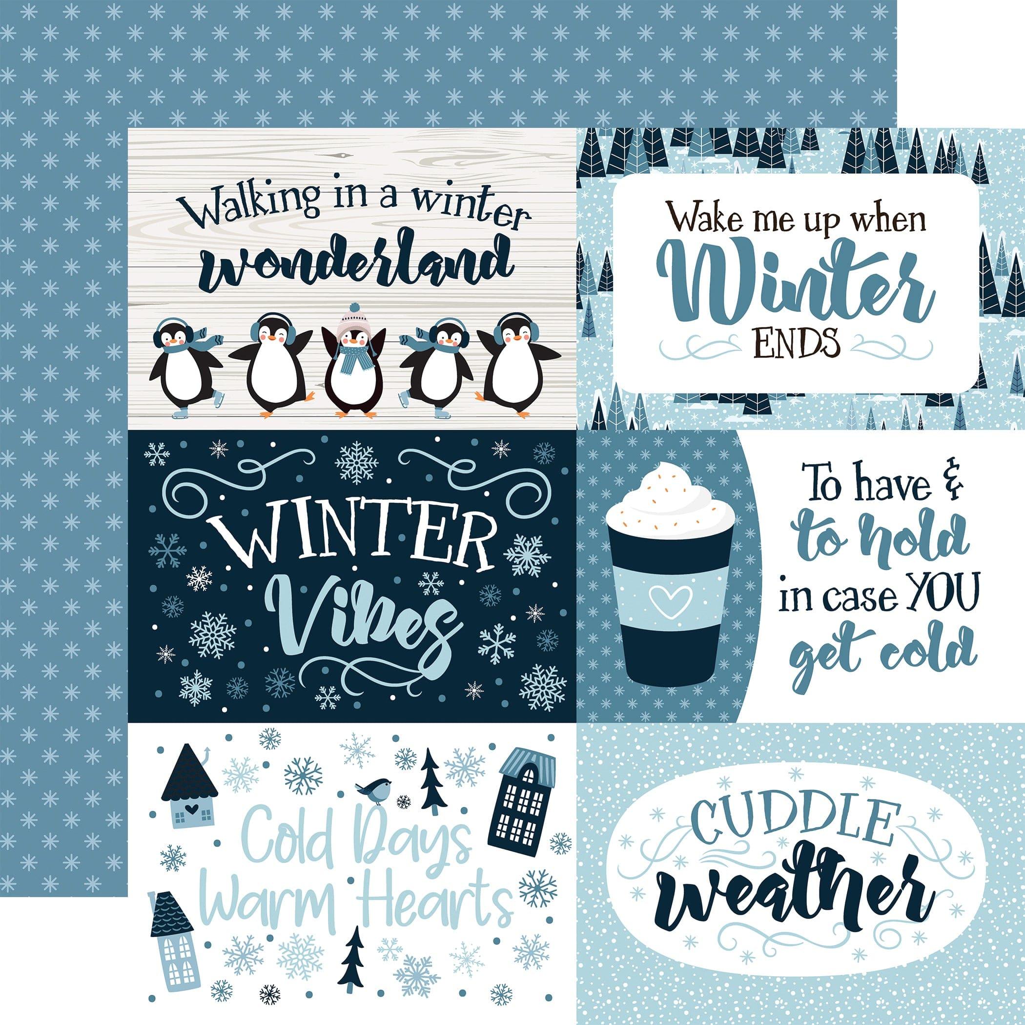 Echo Park Winter Element Sticker Sheet – Cheap Scrapbook Stuff
