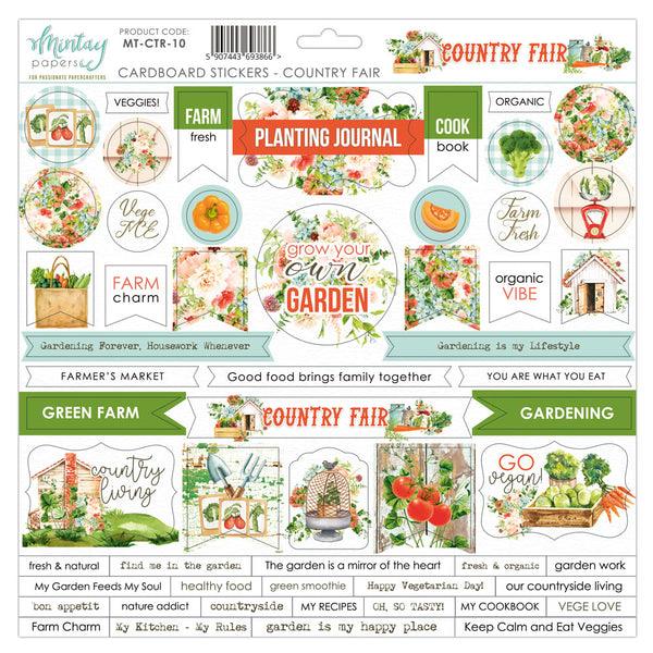 County Fair 12x12 Scrapbook Kit - Papers and Stickers – Country