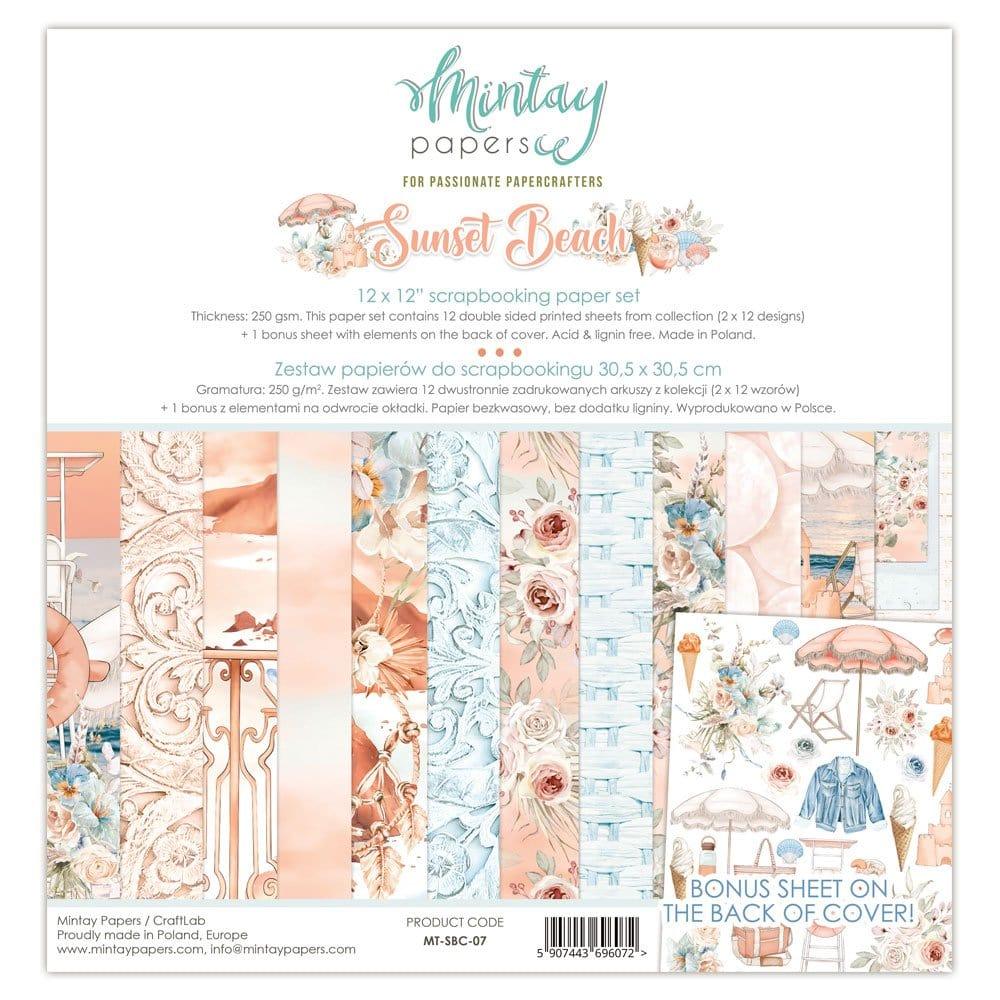 Mintay by Karola - White Christmas Collection - 12x12 Cardstock - #6  Journal Cards