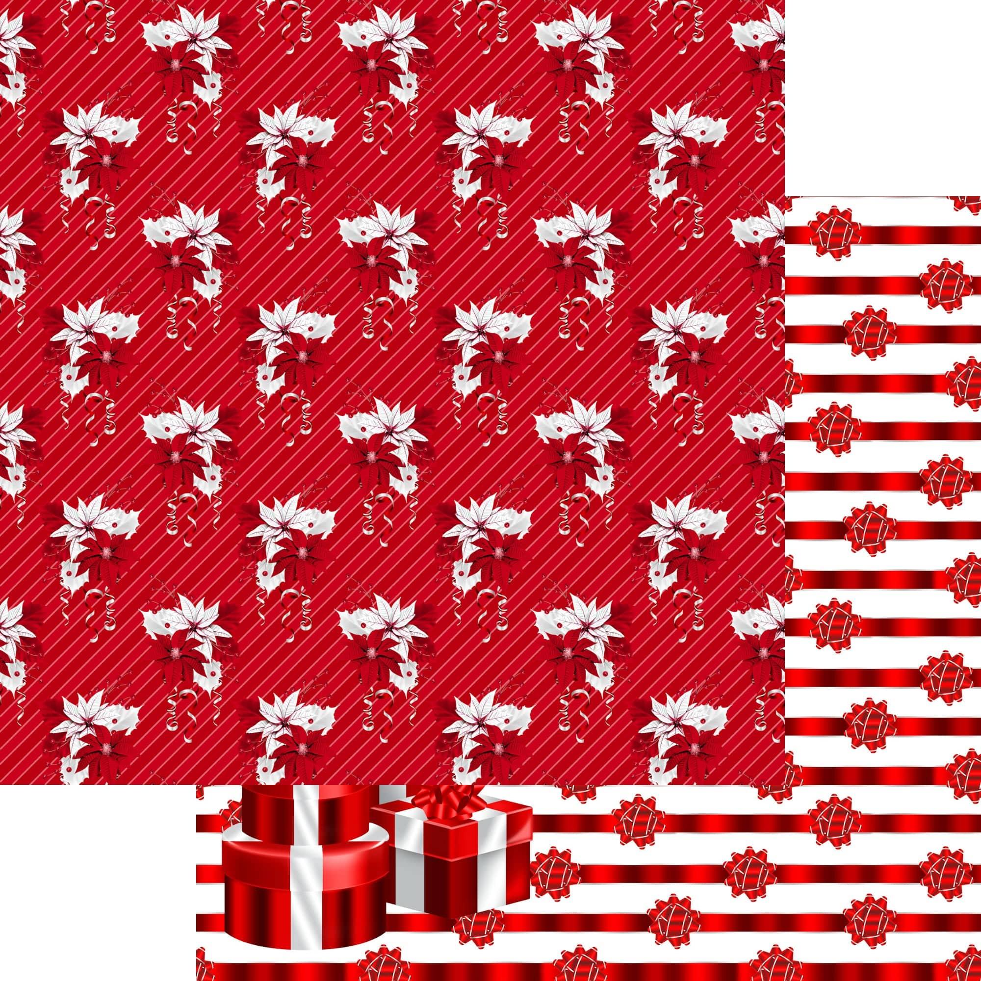 SSC Designs | Peppermint Christmas Merry Christmas Scrapbook Paper