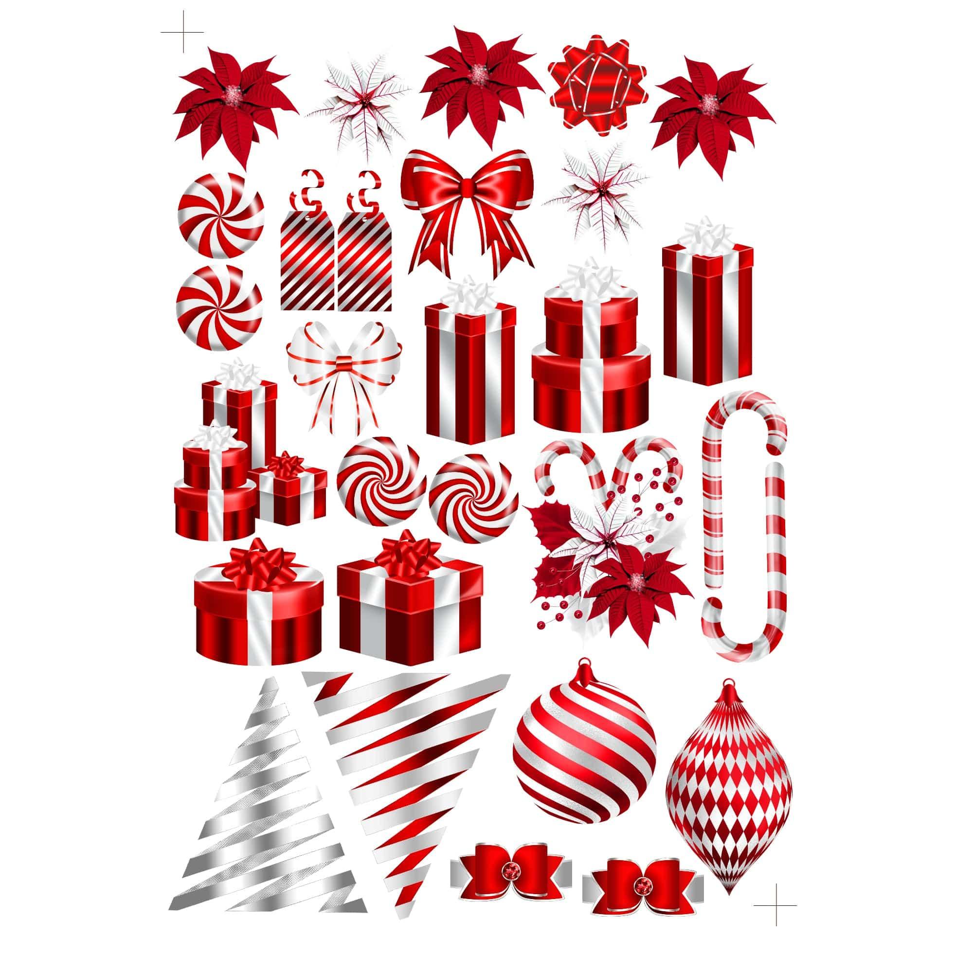 Christmas Scrapbooking Kit with Papers and Element (1572267)