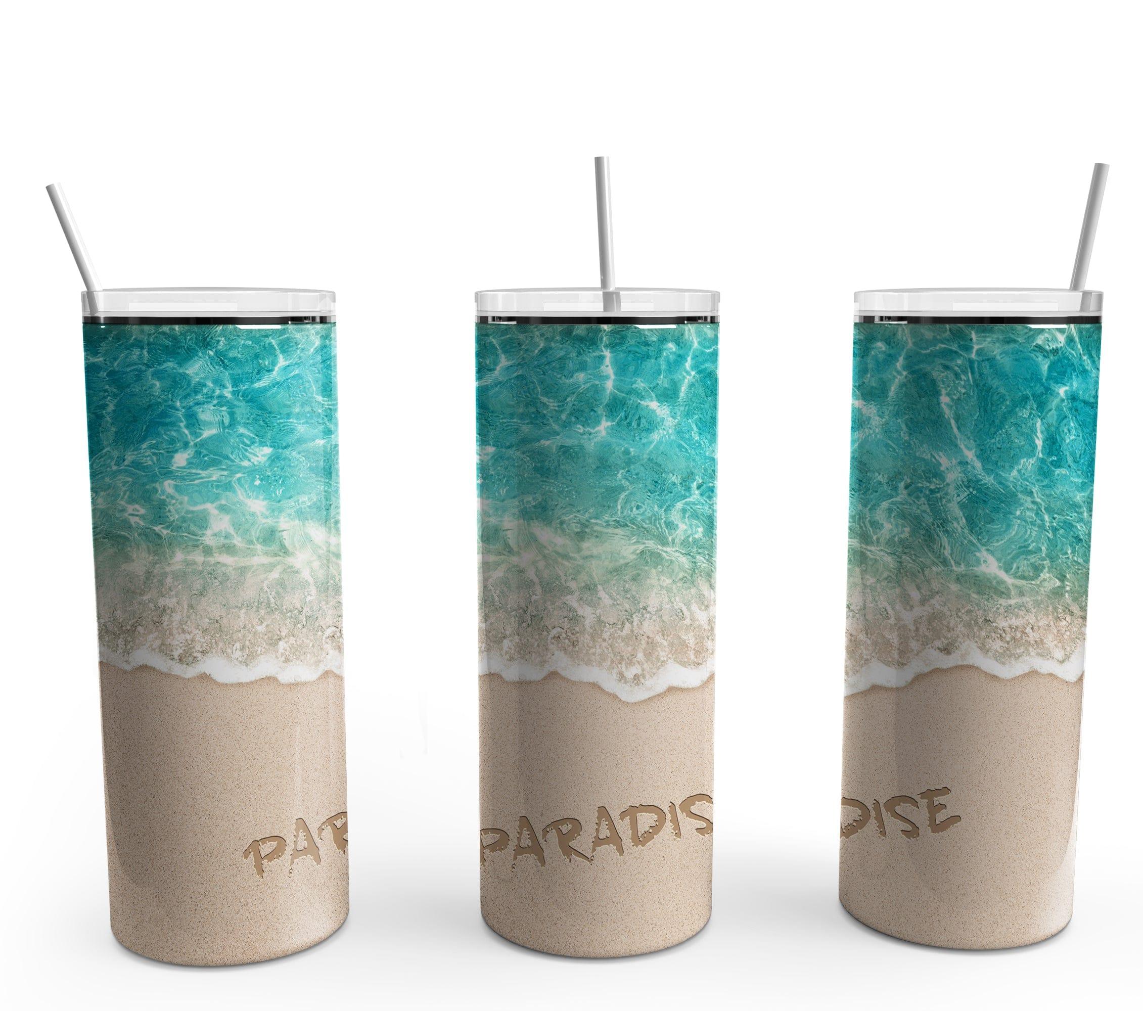 BEACH Tumbler Topper 3D Fits Skinny and Regular Tumblers Beach