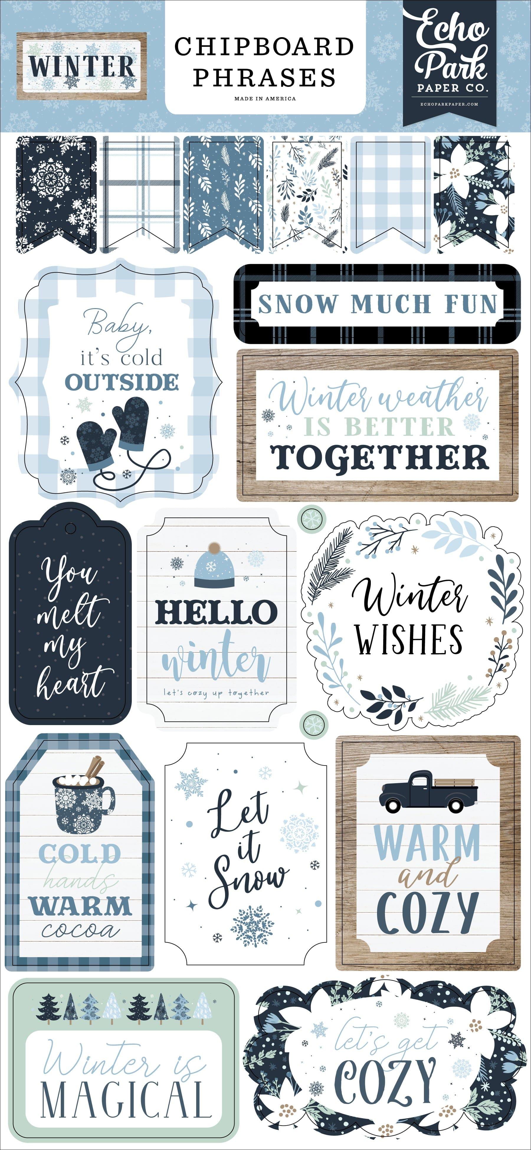 Winter Collection Winter is Magical 12 x 12 Double-Sided Scrapbook Paper by  Echo Park Paper