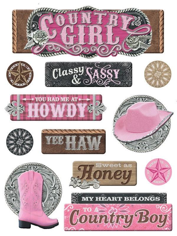 Cowgirl - Pretty In Pink 12x12 Scrapbooking Paper – Country Croppers