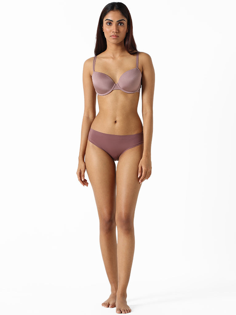 Buy Wunderlove Teal Invisible High Leg Brief from Westside