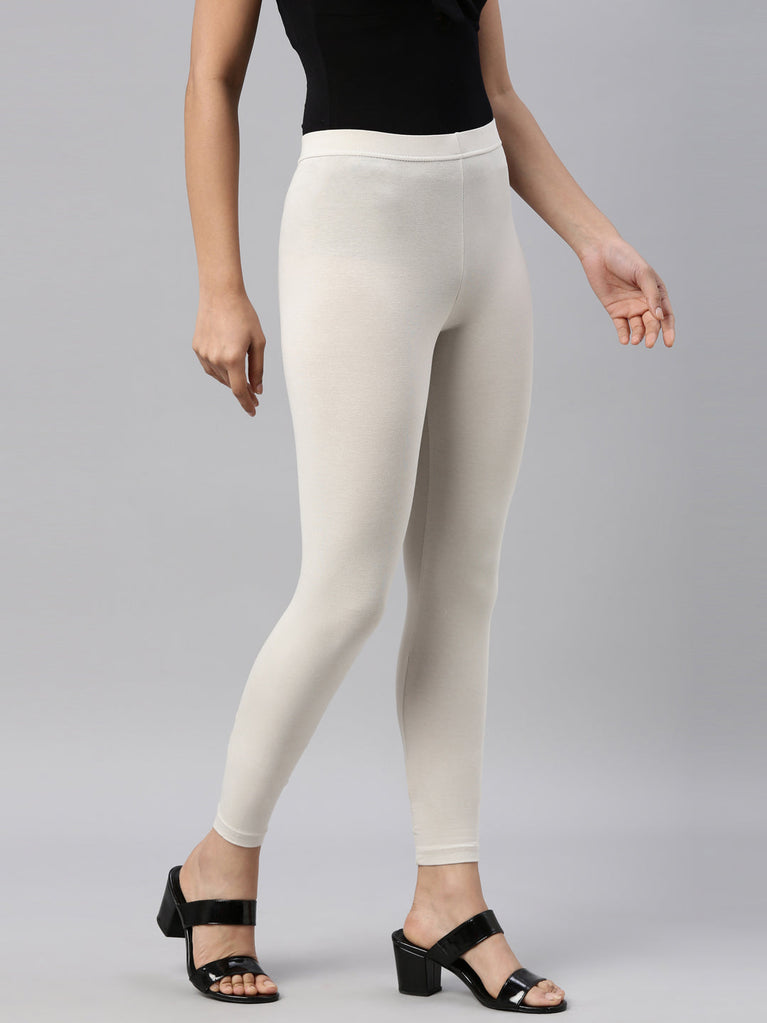 Buy Charcoal Pintuck Basic Leggings Online - W for Woman