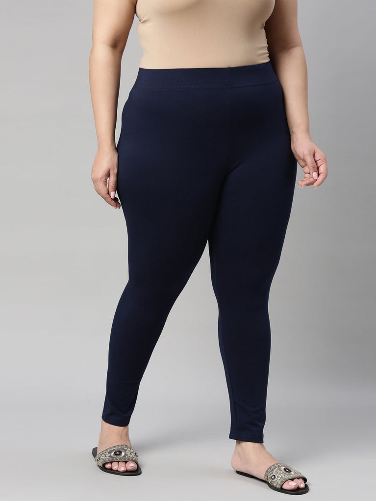 Buy KEX Navy Blue Women's Slim Fit Cotton Churidar Length Leggings Legging  for women Legging for Girls Women Legging giurls Legging Online at Best  Prices in India - JioMart.