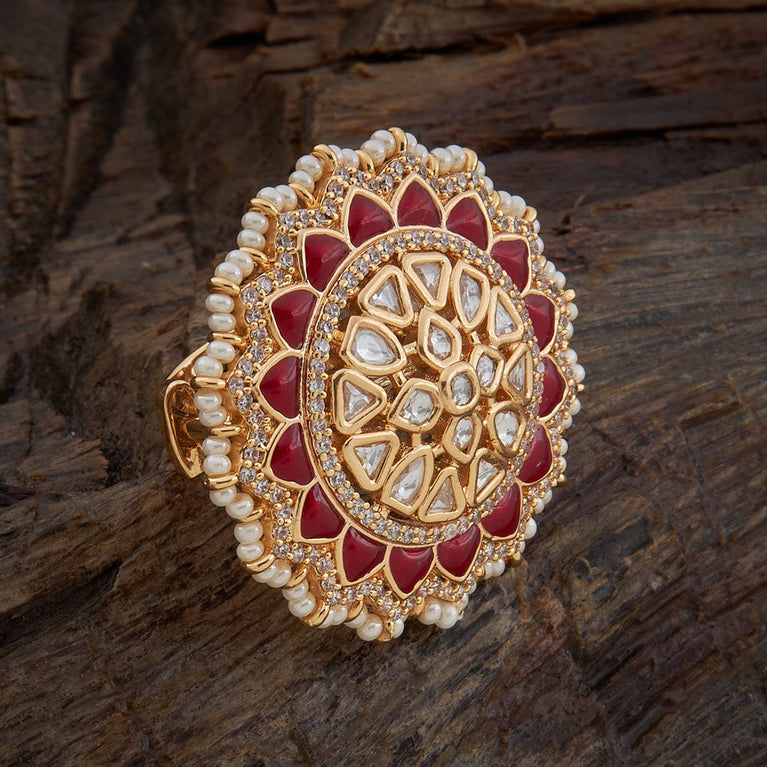 Designer Kundan Ring For Women by FashionCrab® - FashionCrab.us