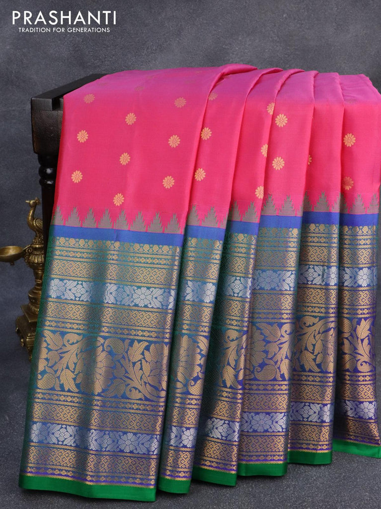 Maroon Raw Silk Saree With Temple Design Border, Party Wear Saree,  Roopkatha Designer Sarees, फैंसी साड़ी - Bhakti Silk Mills, Surat | ID:  2850497370133