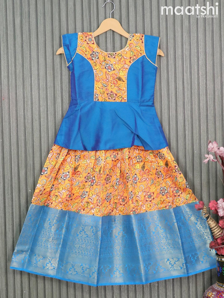 Maanya Designer's Ethnic Boutique - Custom made kalamkari kid lehenga For  price details contact/watsapp on +917799503713 | Facebook