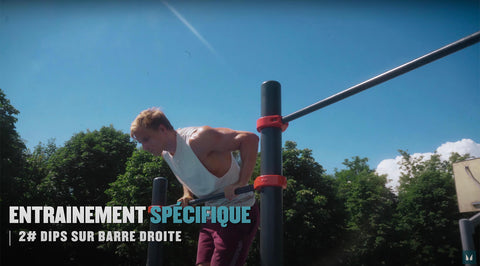 dips barre droite muscle up