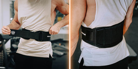 Weight lifting belt placement