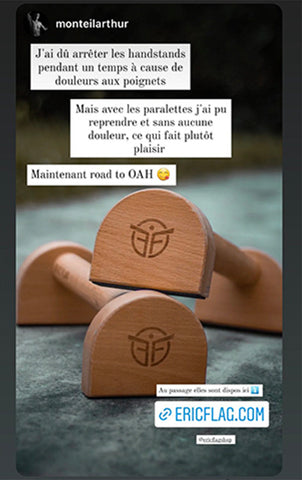 parallettes en bois