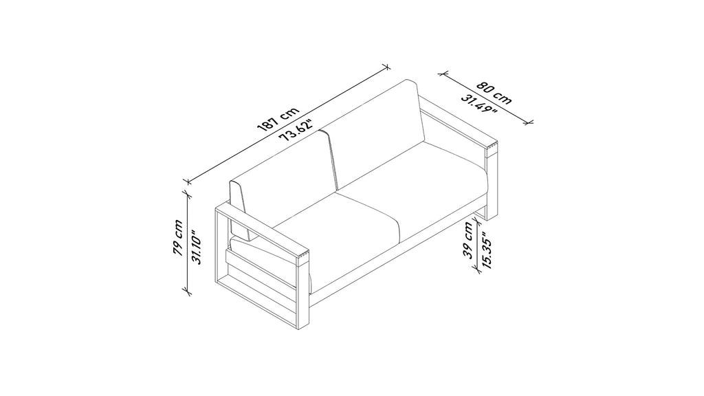 Asto Loveseat Sofa