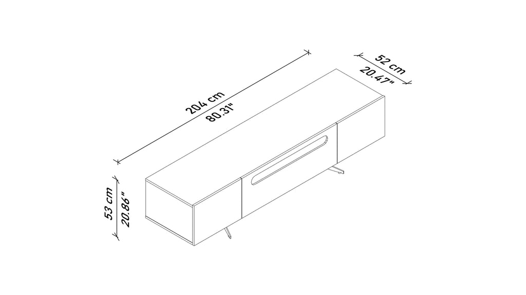 Ariel Tv Bench High