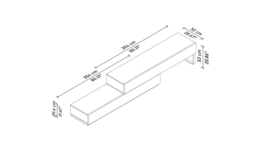 Stone Cross Tv Bench