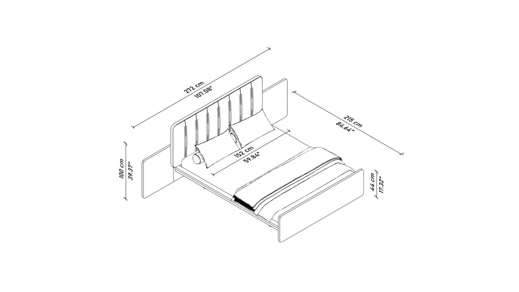 Kyoto Bed with Extensions