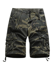 Men Pockets Camouflage Casual Sports Shorts - flushlook
