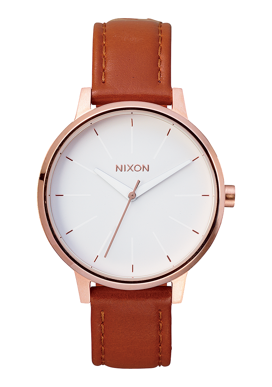 Nixon Reloj Kensington Piel - Oro rosa/blanco product