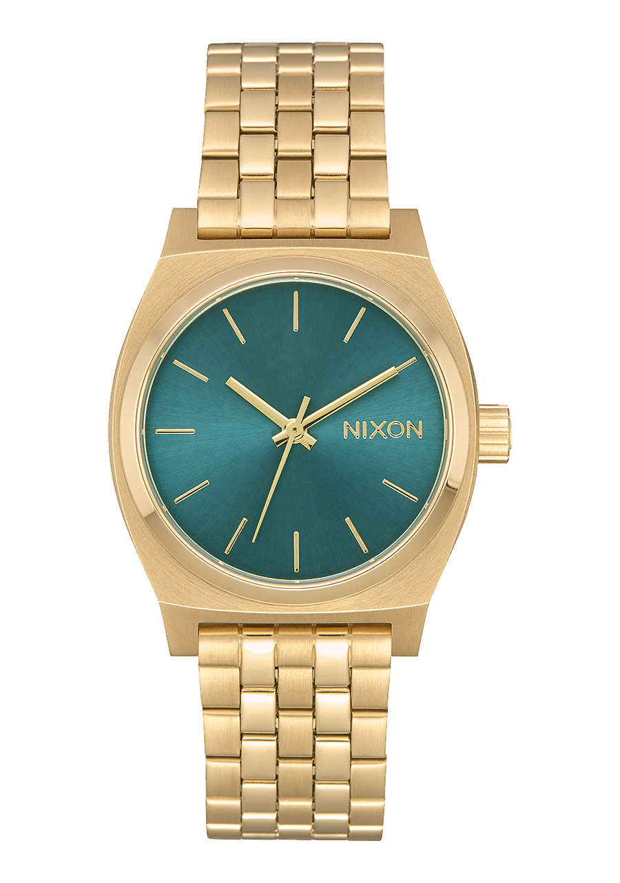 Nixon Reloj Medium Time Teller - Dorado claro/turquesa product