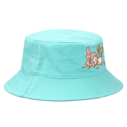 Cinnamoroll Chenille Character Patch Men's Teal Washed Cotton Twill  Baseball Cap