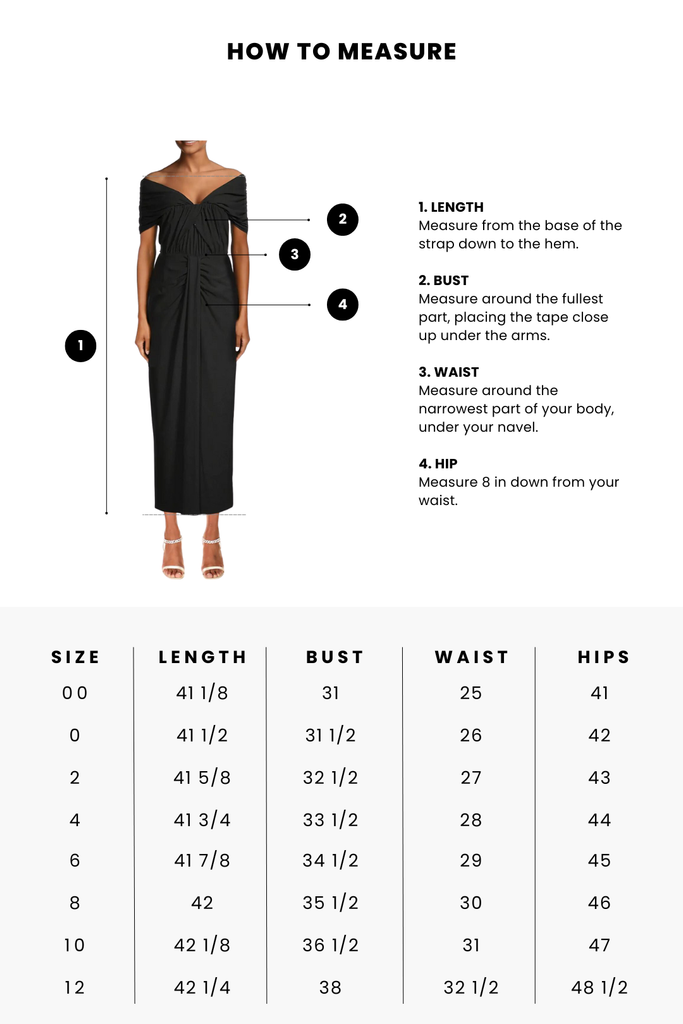 The Cecilia Size Chart – ONE33 SOCIAL