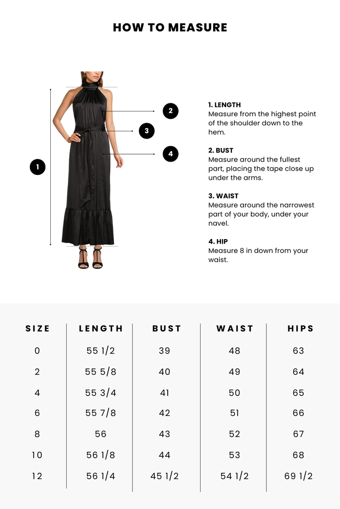 The Sherry Size Chart – ONE33 SOCIAL