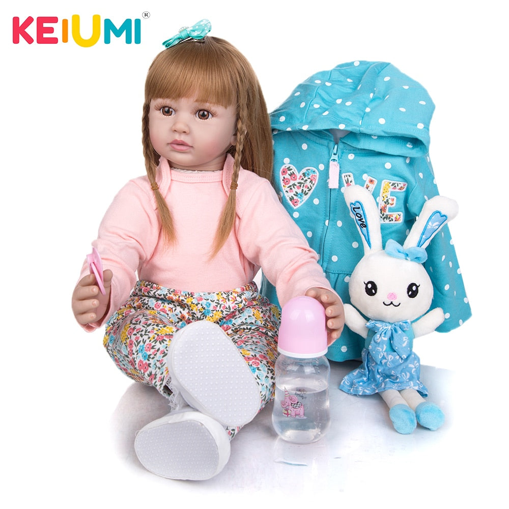 Keiumi 24 Inch Silicone Reborn Baby Doll 60 Cm Newborn Stuffed Princes Mplegacystore