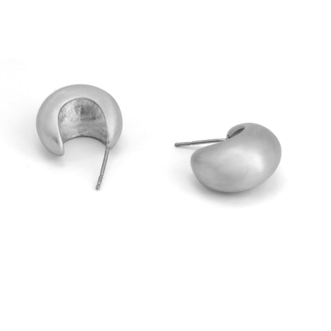 lunar sheen crescent earrings