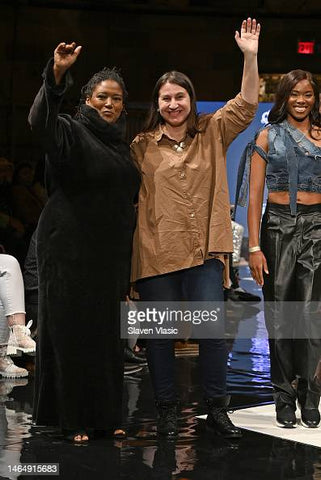 latifah and I on the runway.