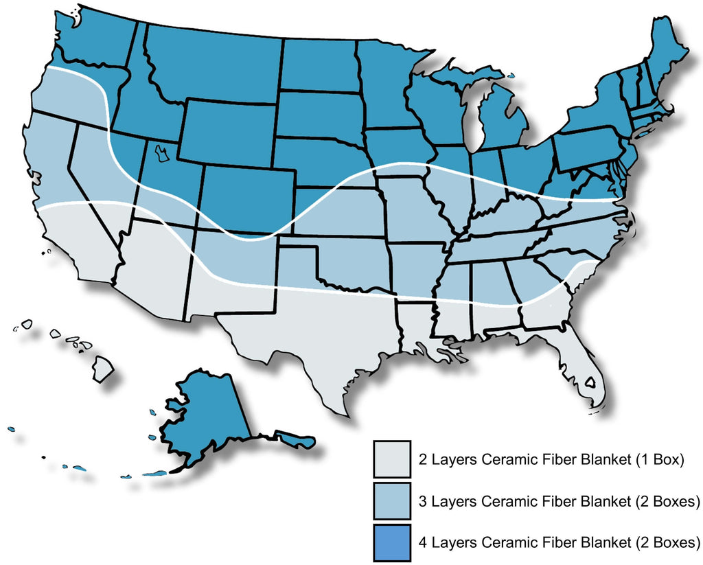 Ceramic Fiber Blanket Layer Map