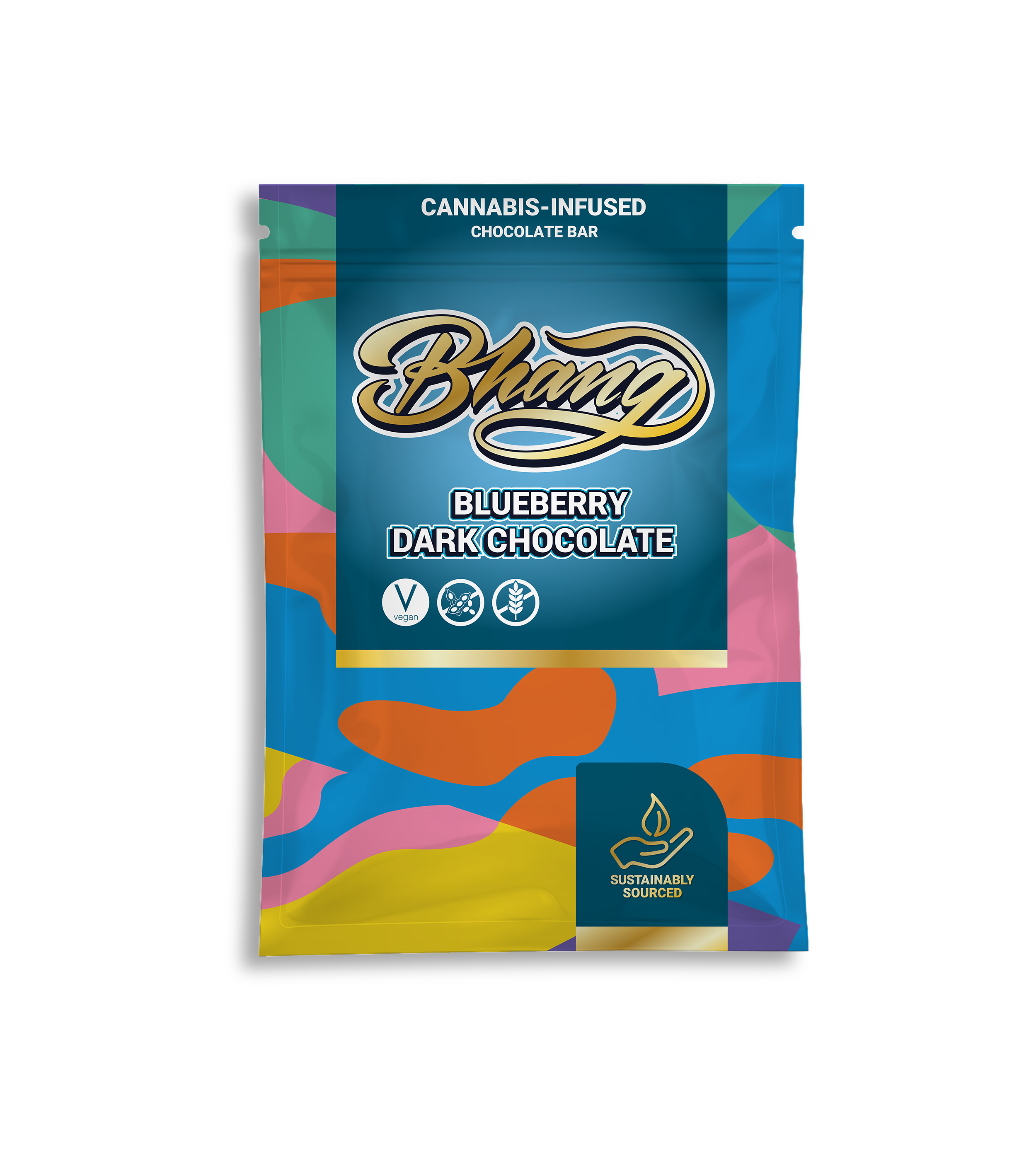 bhang blueberry dark chocolate edible