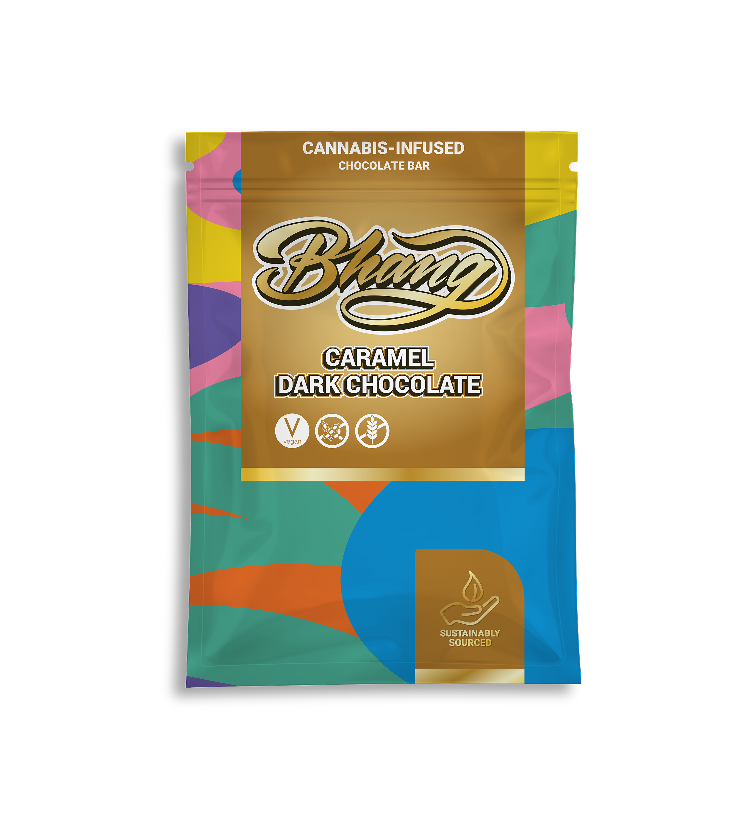 bhang caramel dark chocolate edible