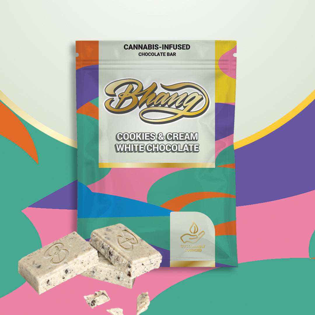 bhang white chocolate cookies & cream edible