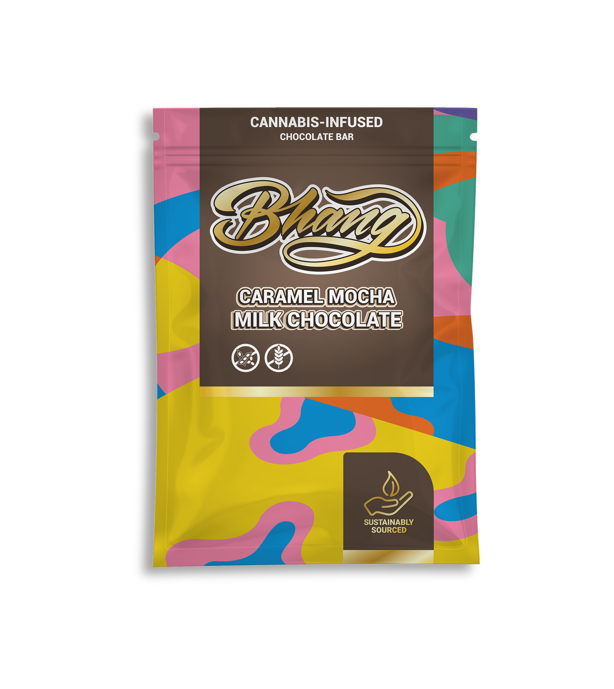 bhang caramel mocha milk chocolate edible