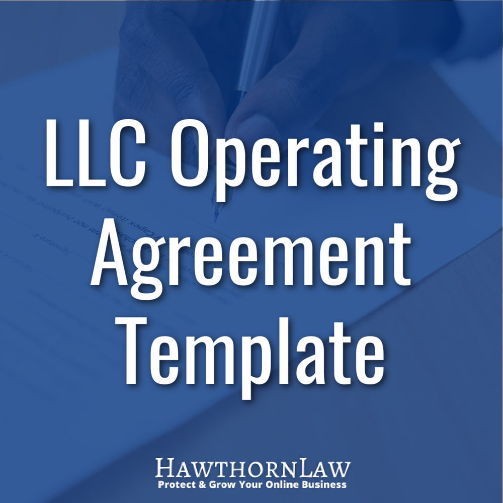 operating agreement for llc template