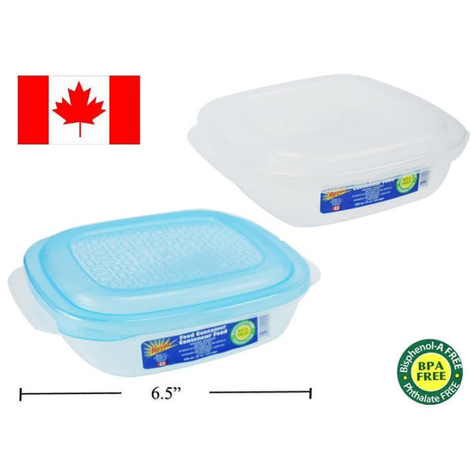 Royalford Food Storage Container With Compartments Rectangle Storage Box,  Plastic Sealable Food