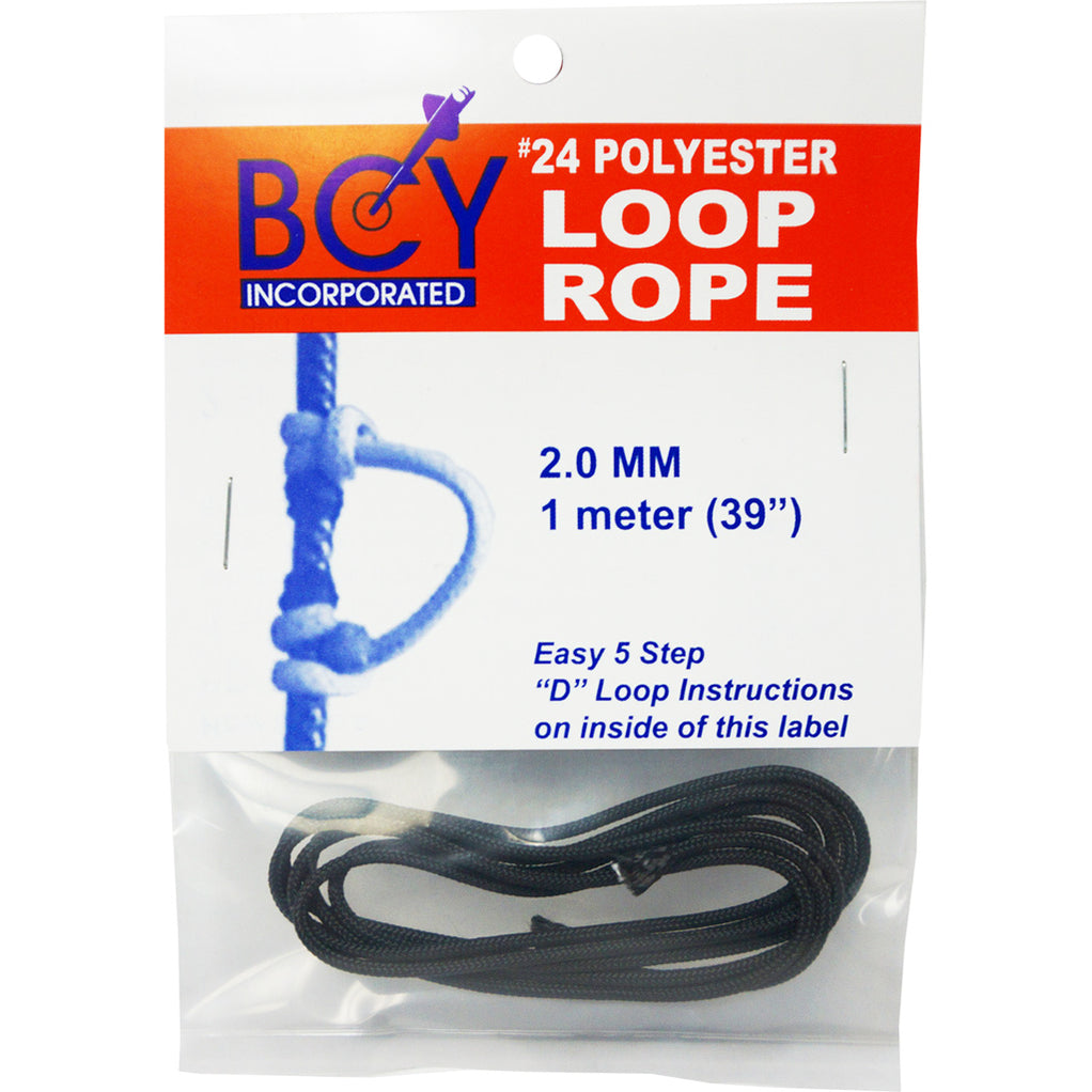 Bcy 24 D-loop Material Black 1m — KingCobraOutdoors