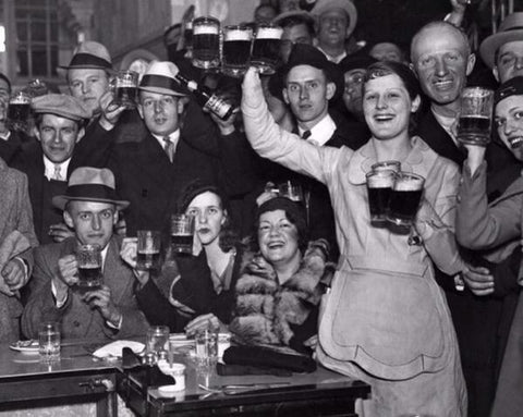 FDR on amending the Volstead Act in Mach 1933 "I think this would be a good time for a beer.""