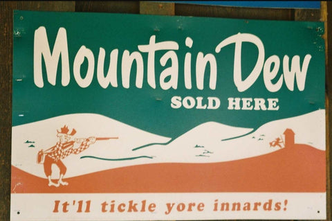 Mountain Dew ad 1950s. 'It will tickle for innards."