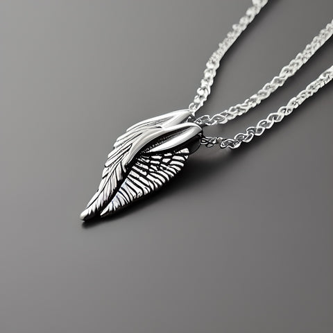 Angel wings necklace with meaning - Damayanti.store