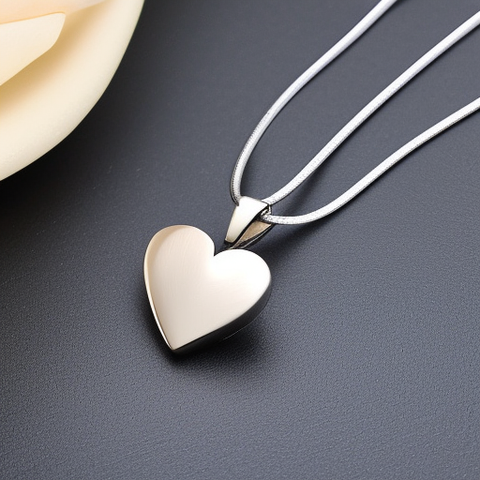 Dainty heart pendant necklace