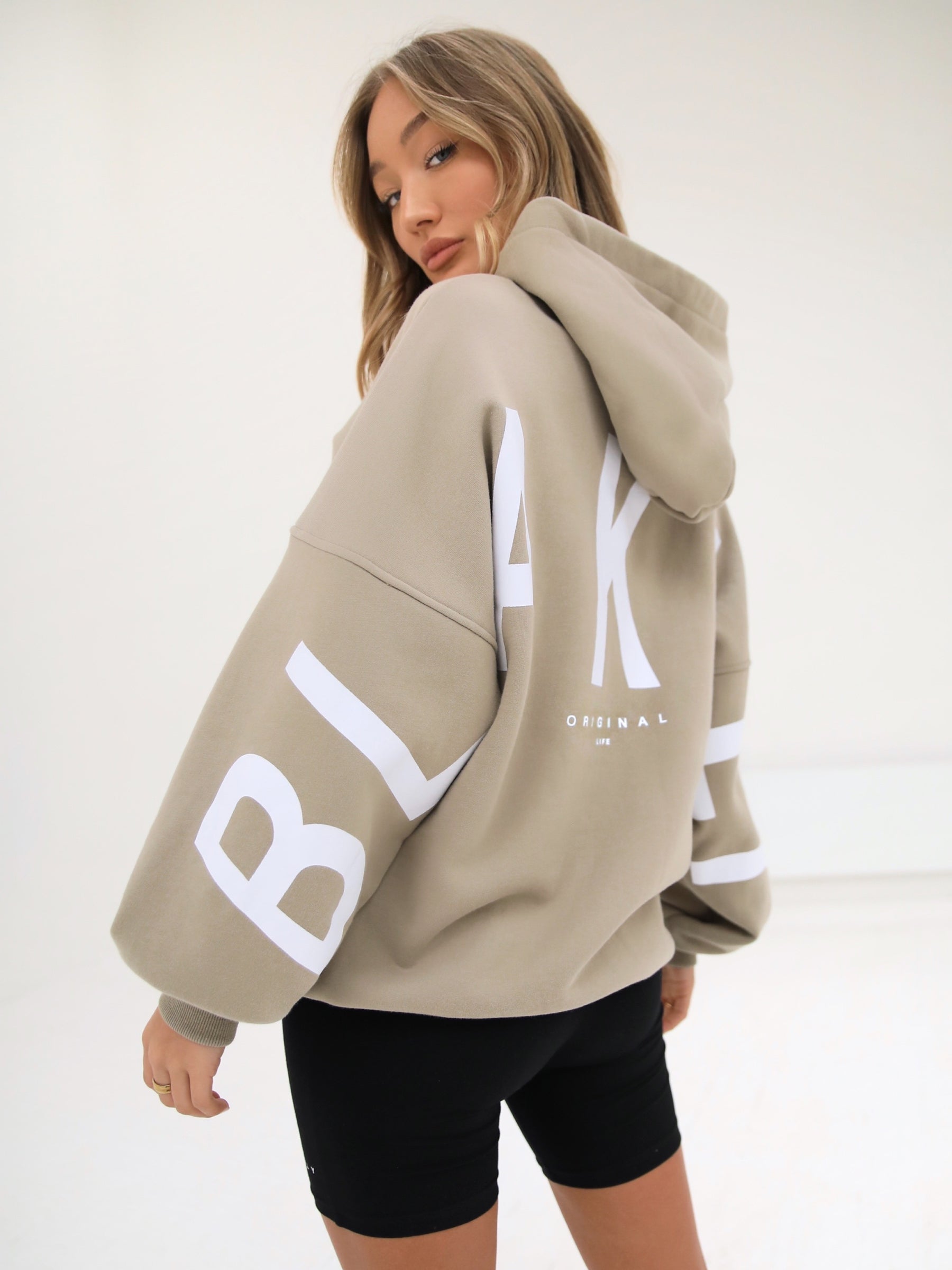 Isabel Oversized Hoodie - Beige - Blakely Clothing US product image