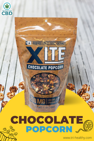 Tri-Healthy CBD Patsys Xite Delta 9 THC Ratio Chocolate Popcorn