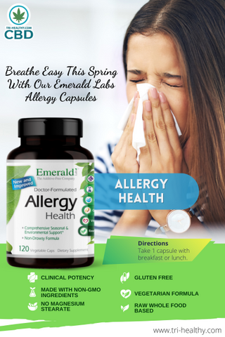 Tri-Healthy CBD Emerald Allergy Health Vitamins