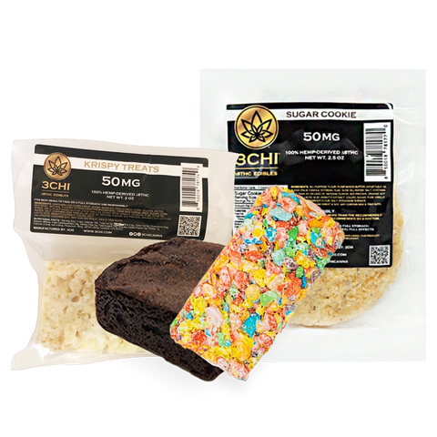 Tri-Healthy CBD 3Chi Delta-8 THC Baked Goods Cookies Brownies Krispy Treats